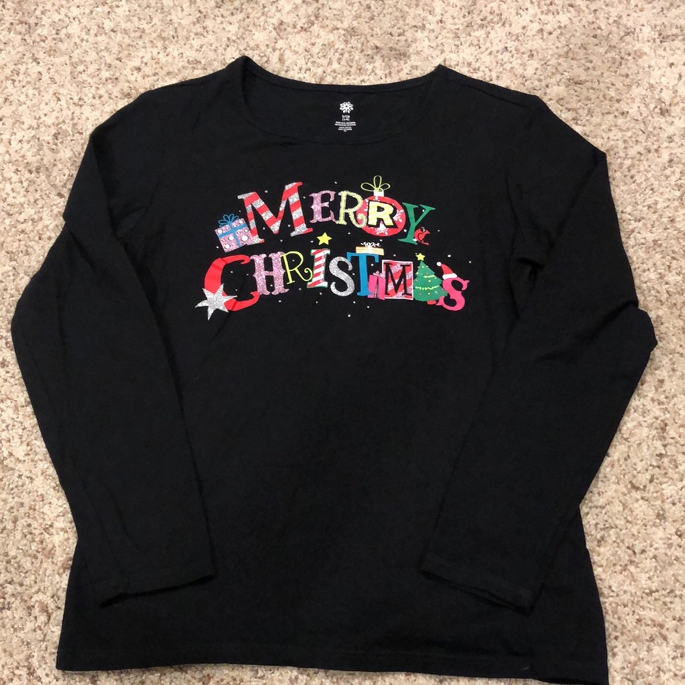 Merry Christmas Black shirt